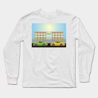 Palatino Park - Building Development with Sports Cars Long Sleeve T-Shirt